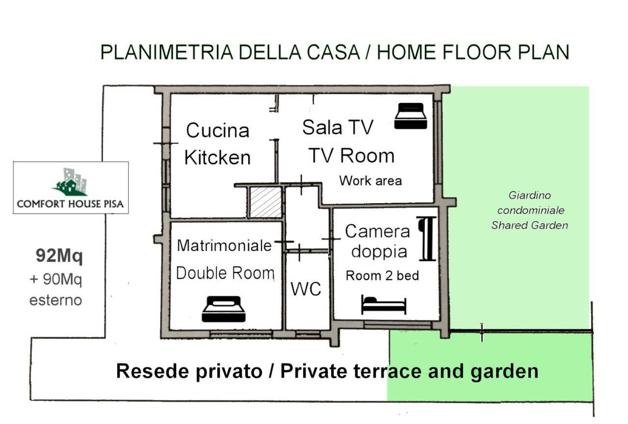 Comfort House Pisa Apartamento Exterior foto